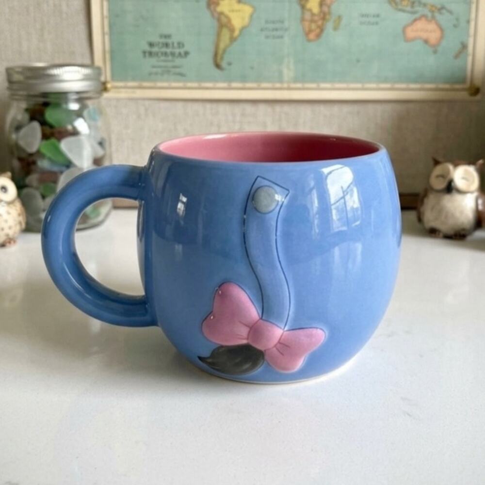 Disney Store Eeyore Ceramic 3D Tummy and Tail Coffee Mug